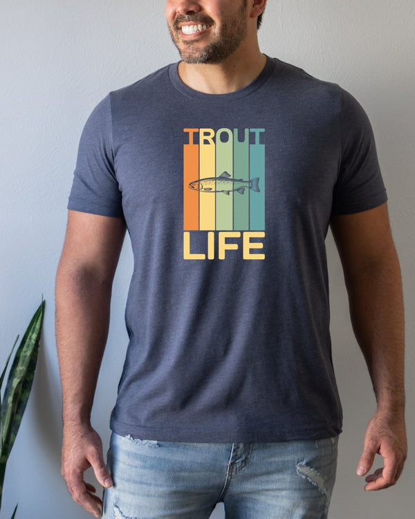 Trout life navy t-shirt