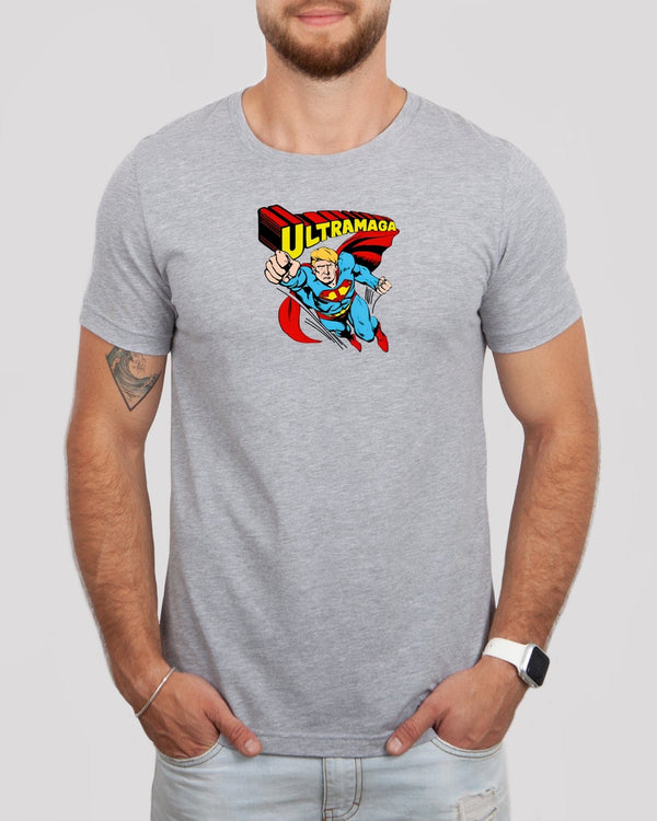 Ultra maga superman med gray t-shirt
