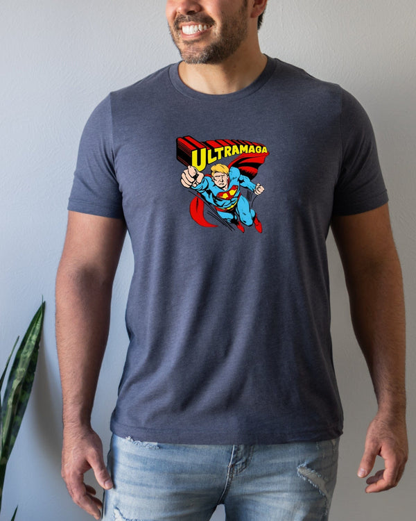 Ultra maga superman navy t-shirt