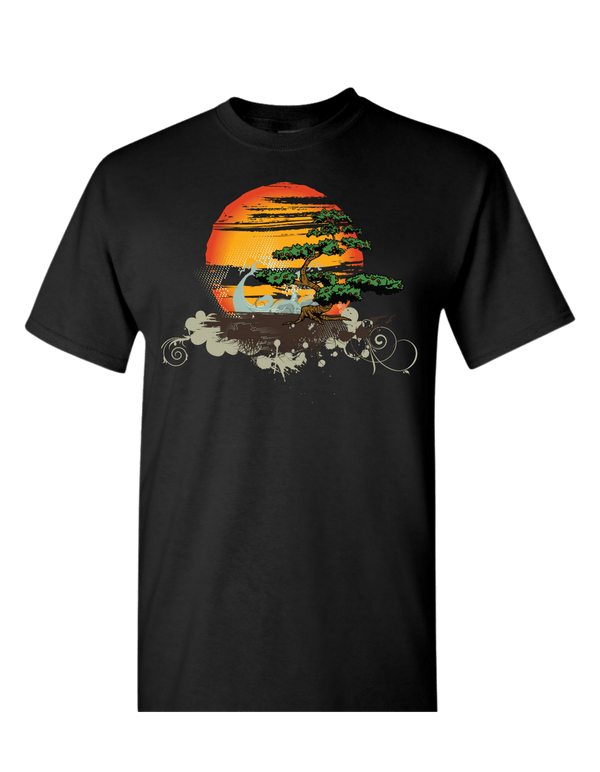 Bonsai Tree In The Sunset T-Shirt