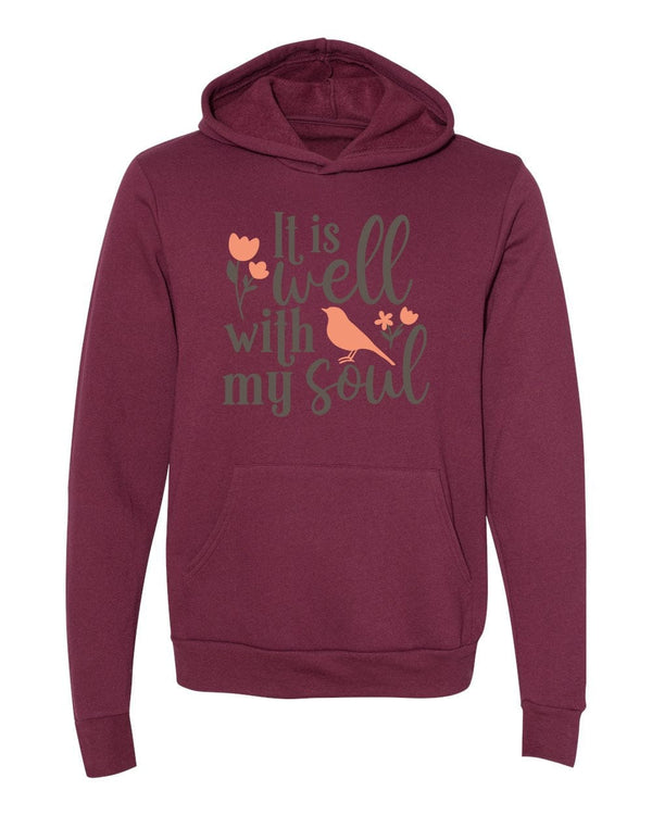 Well With Soul Maroon Hoodies