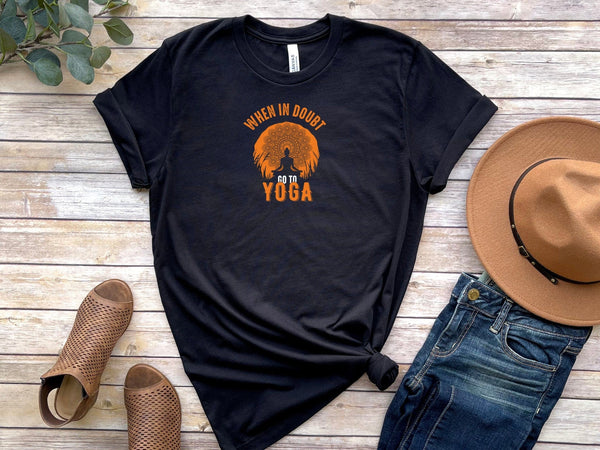 When in doubt go to yoga black t-shirt