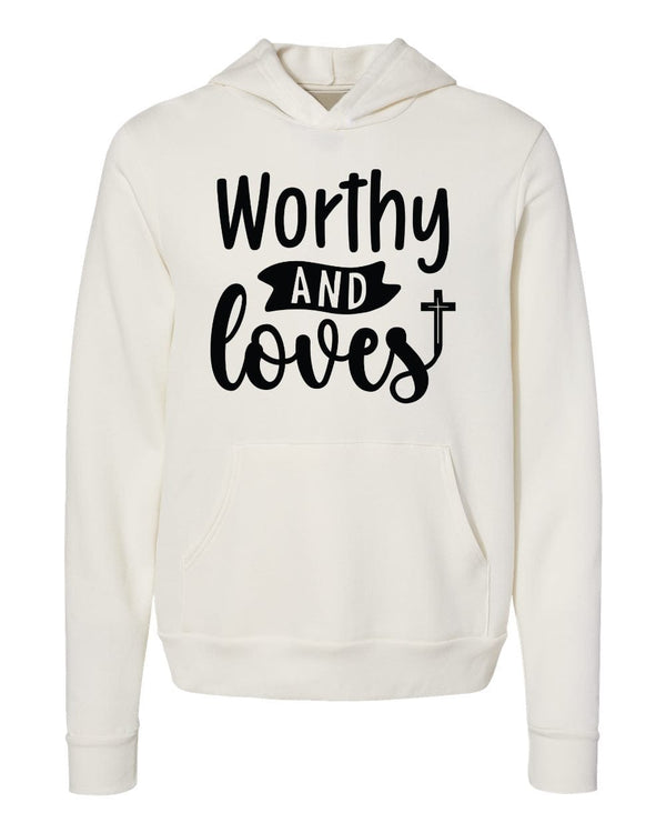 Worthy And Loves White Hoodies