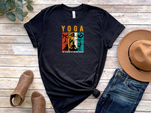 Yoga the element of enlightement Black T-Shirt