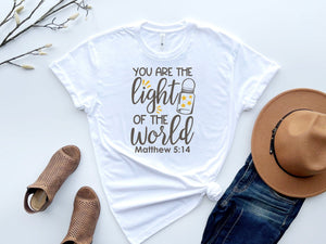 You are the light of the world matthew religion t-shirt