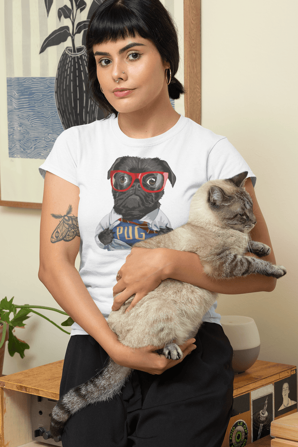 Women's Pug T-Shirt Super Cool