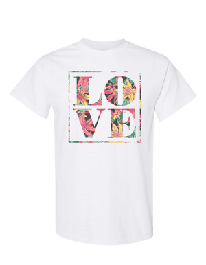 Flower Love White T-Shirt