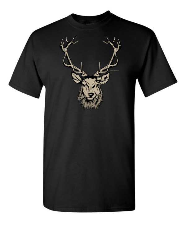 Black Mr Reindeer T-Shirt